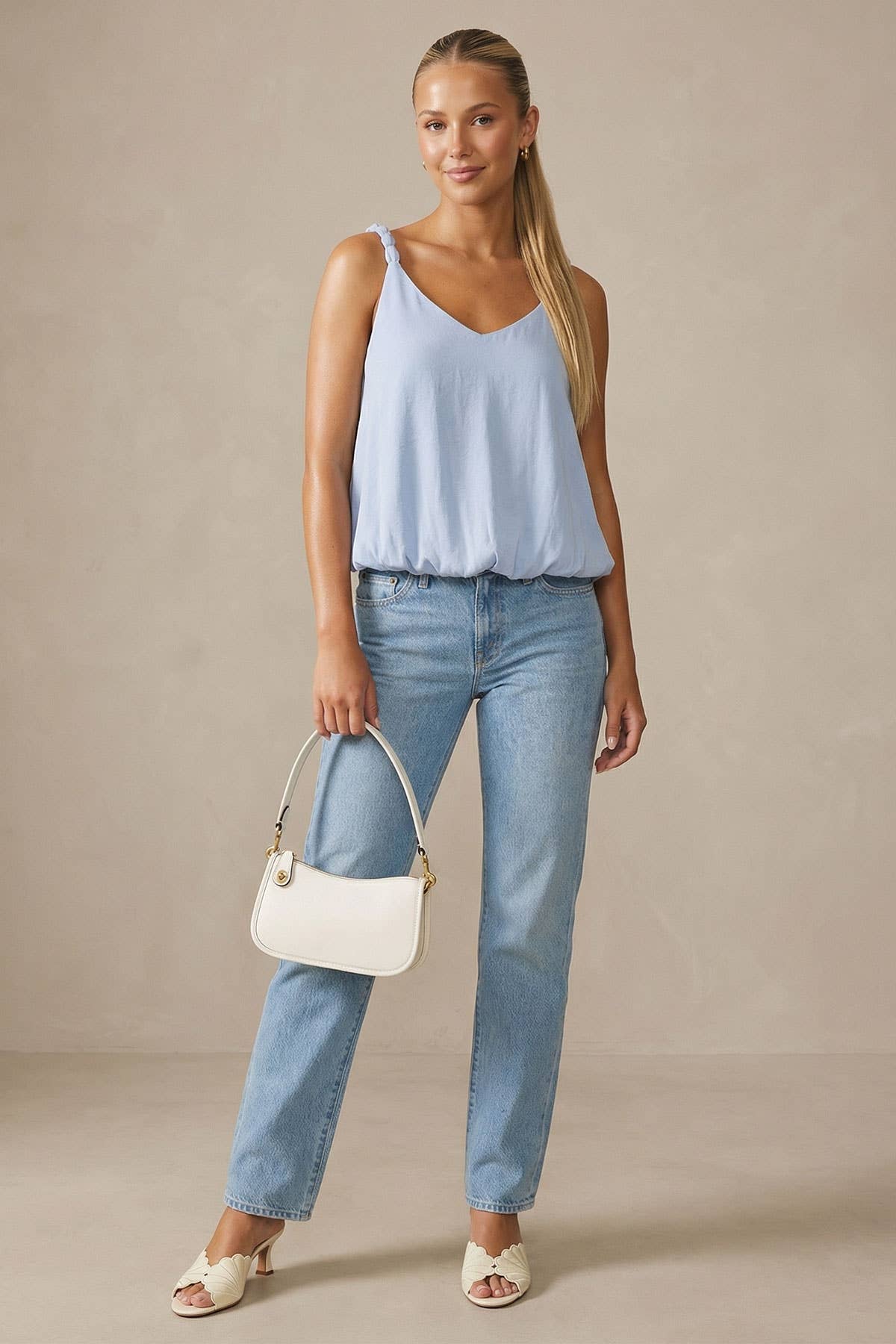 Naked Zebra - Wholesale Tank Top - Women's - Billowy Strap Accent Tank Top17