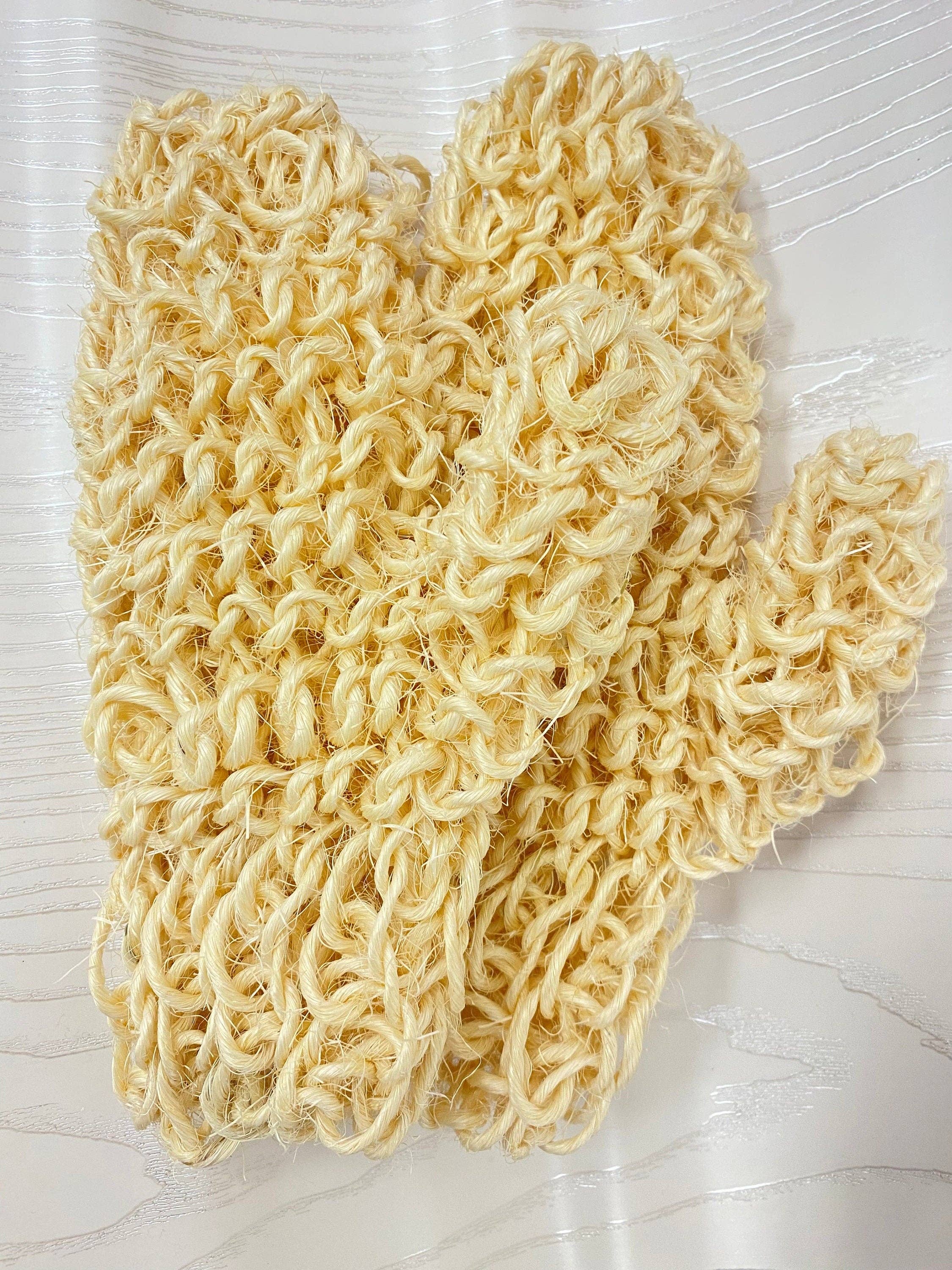 MadebyOmo - Wholesale Exfoliating Gloves/Mitts - Pair of Natural Exfoliating Gloves l Exfoliating Gloves l Zero Waste Gloves l Gloves for Exfoliating3