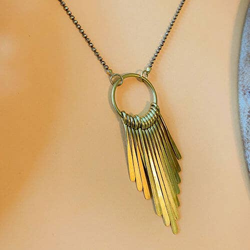 Long Fringe Necklace for wholesale by Santore Jewelry Company
