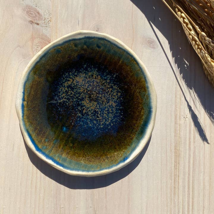 mynt ceramics - Wholesale Decorative Plate/Dish/Bowl - Plate in Shades of Blue and Brown | Handmade Ceramics9