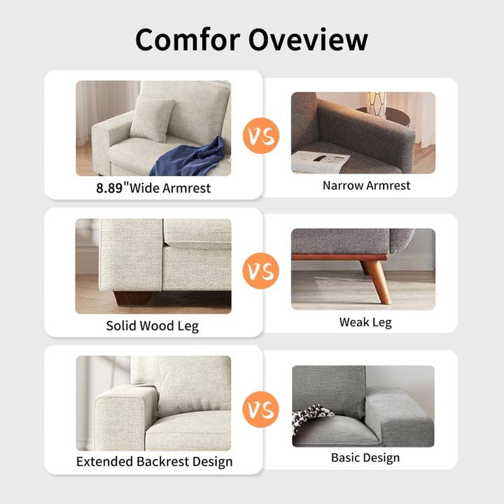 ShipItFurniture - Wholesale Sofa - Modern Beige Chenille Recliner Sofa for Living Room