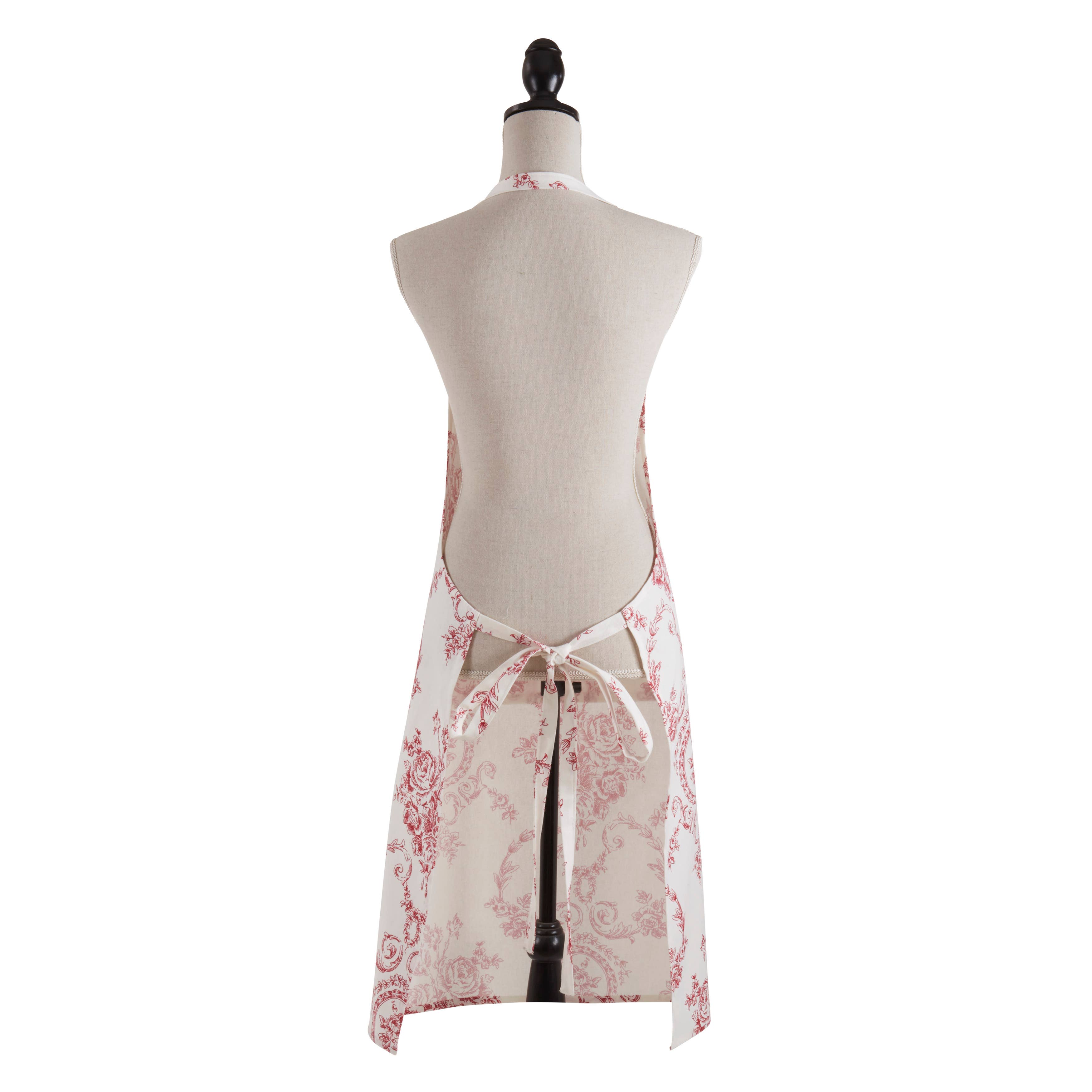 Saro Lifestyle - Wholesale Apron - Charming Toile Floral Apron6