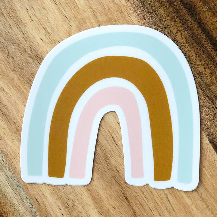 Pastel Rainbow Sticker for wholesale by Sagie May Design Co