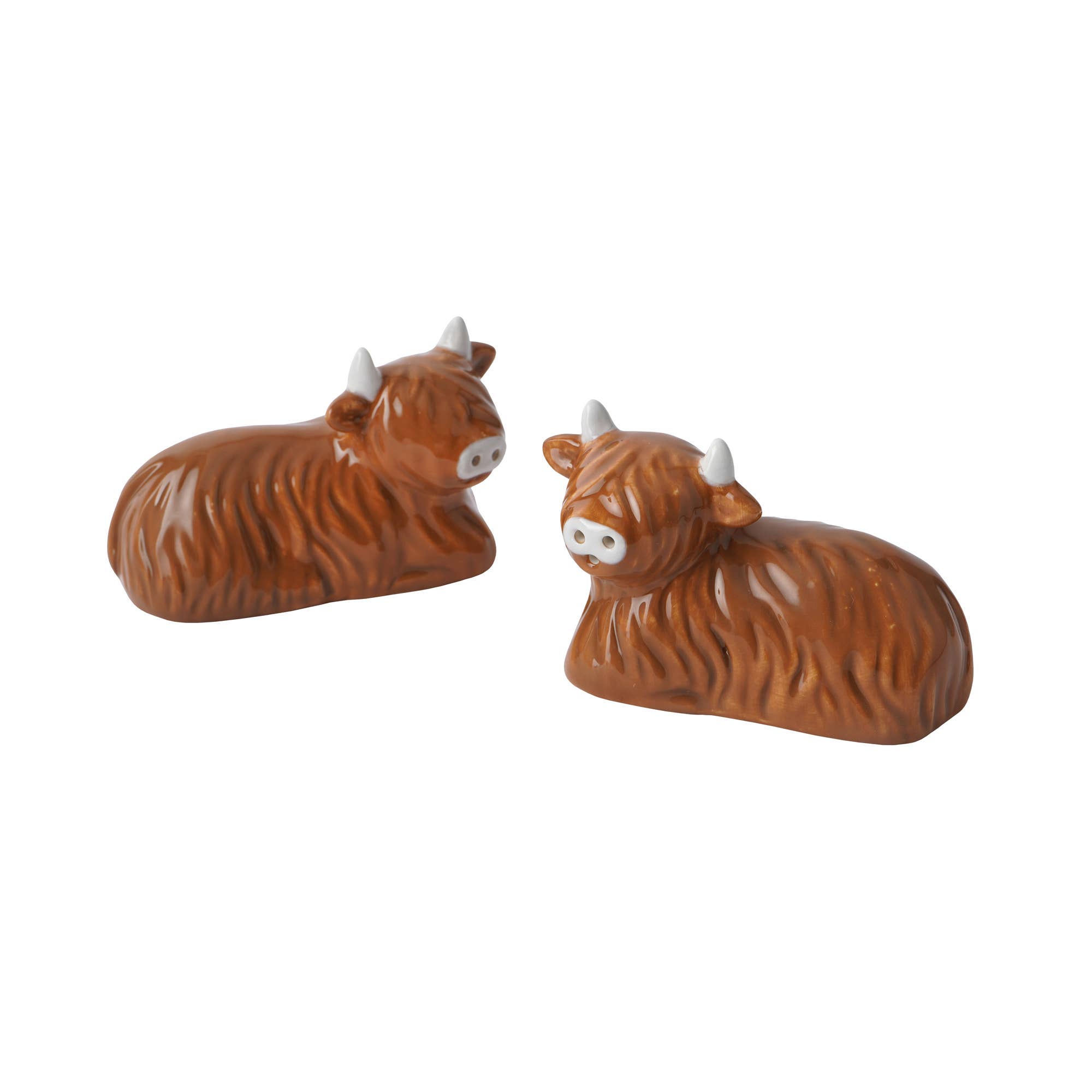 CGB Giftware - Wholesale Salt & Pepper Shaker Set - Bramble Farm Highland Cow Salt & Pepper Shakers In Gift Box1