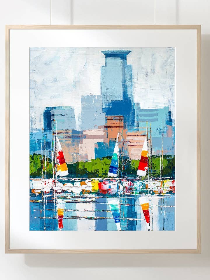 As Cidades Gémeas II por atacado de Emerald Art Gallery