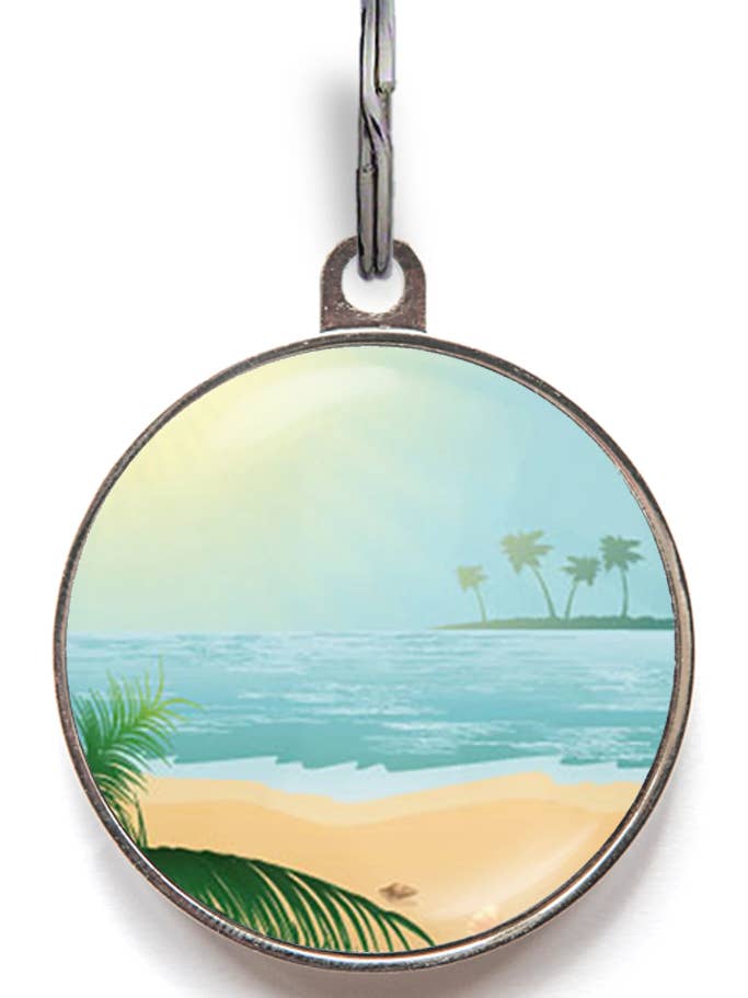 Seascape Smart Pet Tag for wholesale by WagATudeTags