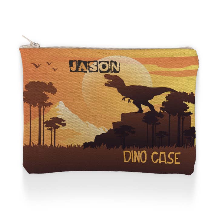Makeup Pencil Case: Jurassic Stance for wholesale by Sam and Zoey