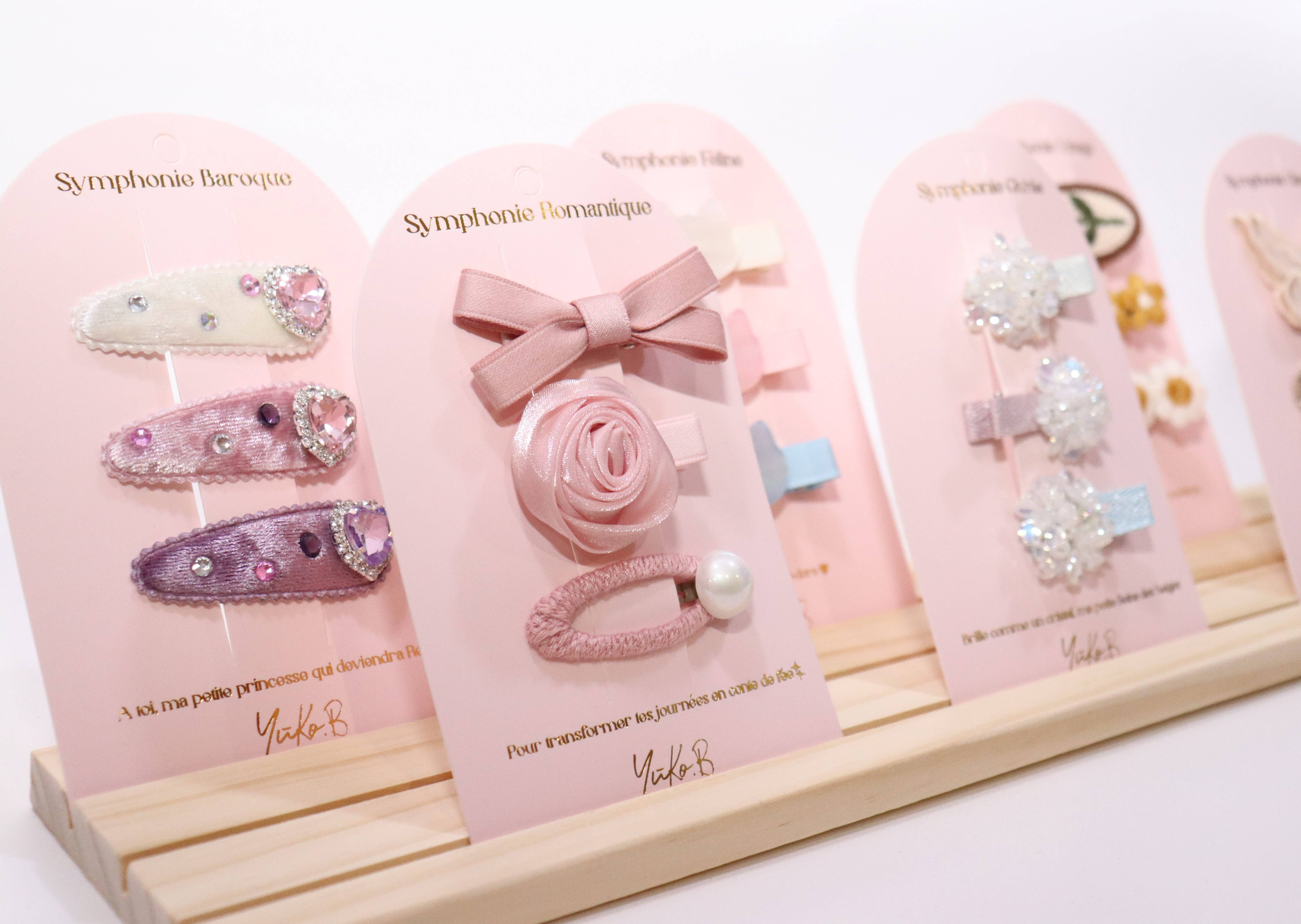 Yuko B - Wholesale Hair Clip - Women's - Offer with display - Symphonique Barrettes1