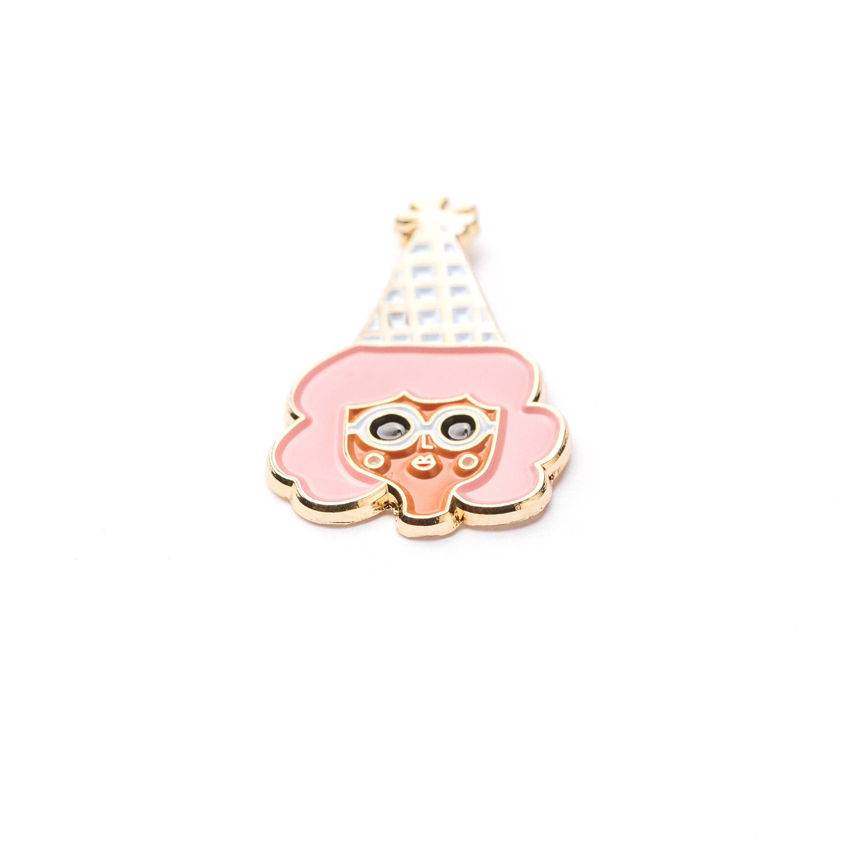 Carolyn Suzuki - Wholesale Lapel Pin/Button - PARTY GIRL - Enamel Pin - DSC1