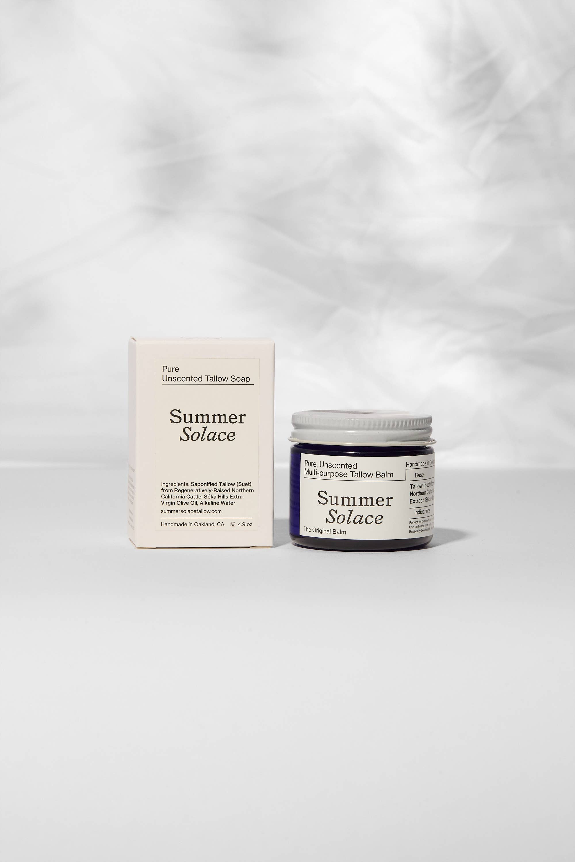 SUMMER SOLACE- Regenerative Tallow Beauty - Wholesale Bar Soap - Pure Unscented Tallow Bar Soap – 4.9 oz2