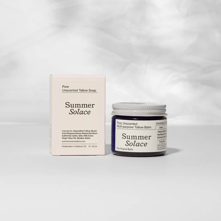 SUMMER SOLACE- Regenerative Tallow Beauty – wholesale Bar Soap – Pure Unscented Tallow Bar Soap – 4.9 oz2