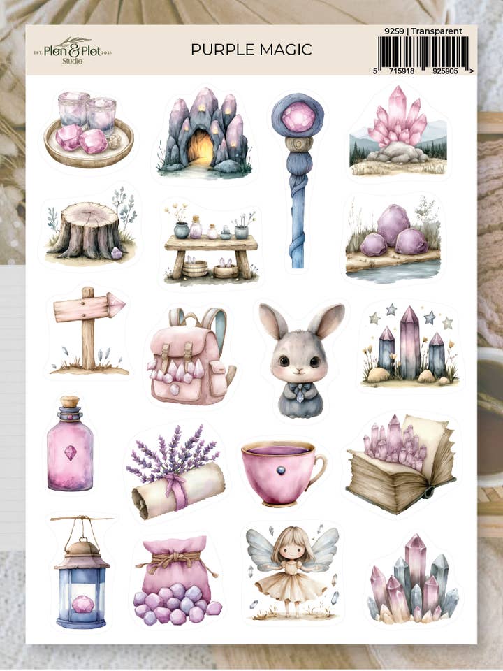 Lila magi | Klistermärken för wholesale av Plan & Plot Studio