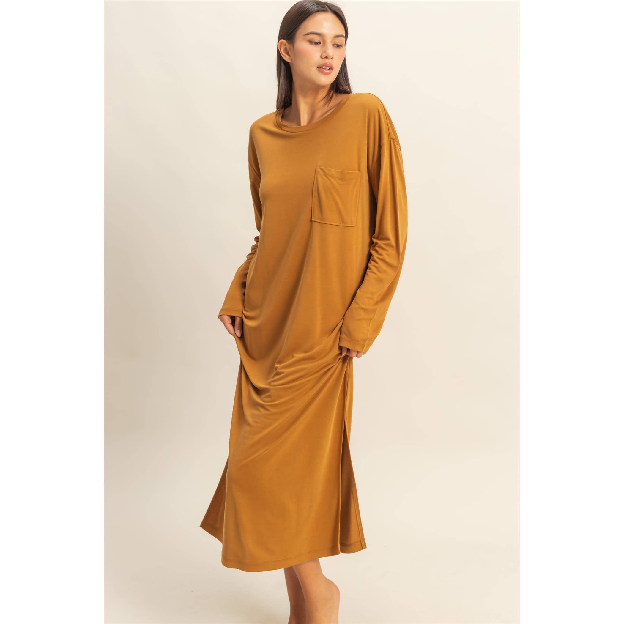 Double Zero - Wholesale Dress - Women's - Casual Midi Dress0