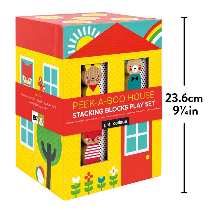 Chronicle Books - Wholesale Blocks - Kids Baby - Peek-A-Boo House Stacking Blocks Play Set4