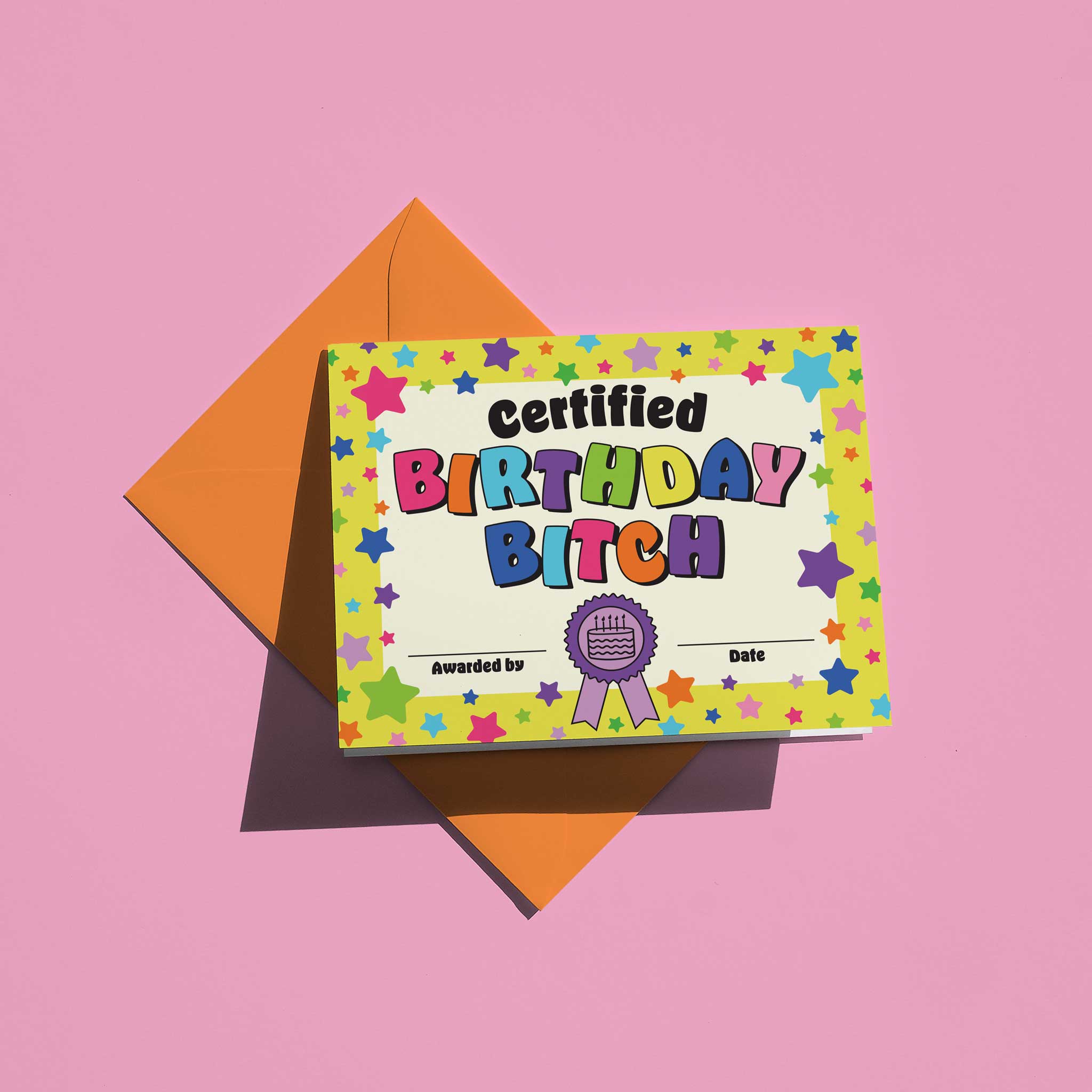 No Yeah For Sure - Wholesale Birthday Card - Certified Birthday Bitch Card- Funny Nostalgic Birthday Card2