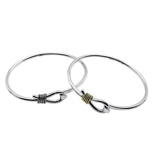 Wrapped Loop Sterling Bangle for wholesale by The East Wind Silver Co. ltd.