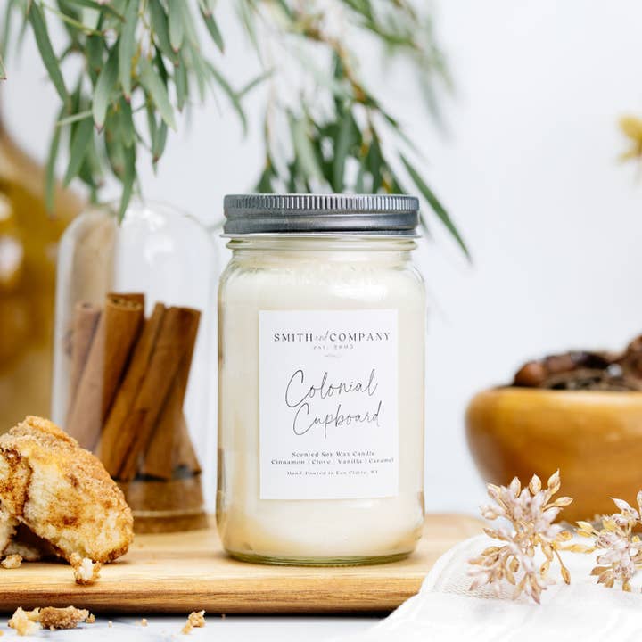 Smith and Company Candles - Wholesale Jar/Filled Candle - Colonial Cupboard | Mason Jar Candle