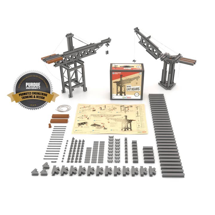 New Mini Unit Beams Cranes Builder Set 178 Pieces for wholesale by Unit Bricks