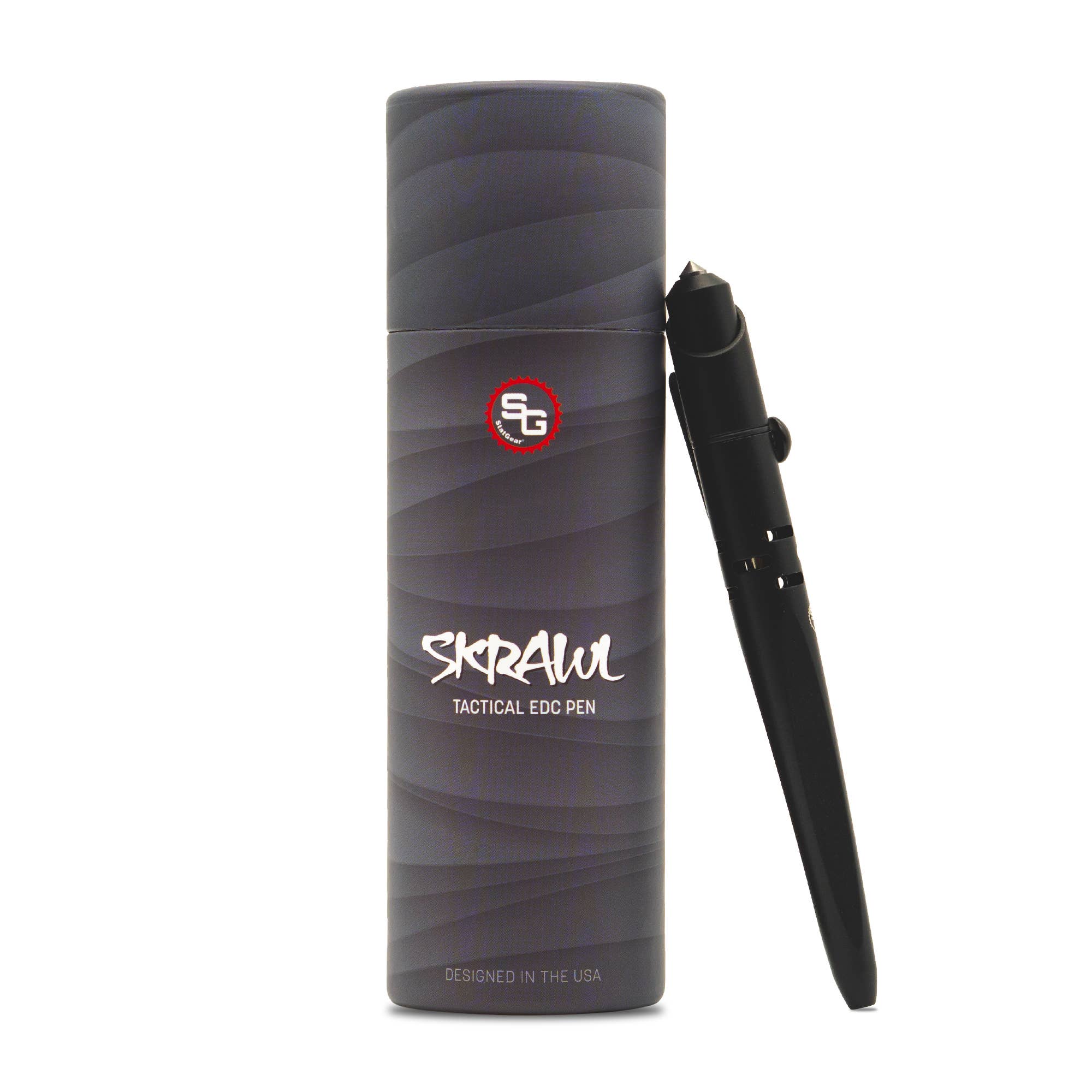 CurateNYC - Wholesale Pen - SKRAWL Tactical Pen with Pressurized Ink & Window Breaker6