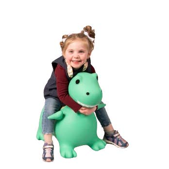The Original Toy Company - Wholesale Opblaasbaar speelgoed - Kinderen en baby - Stuiterend dier - Dotty Dinosaur