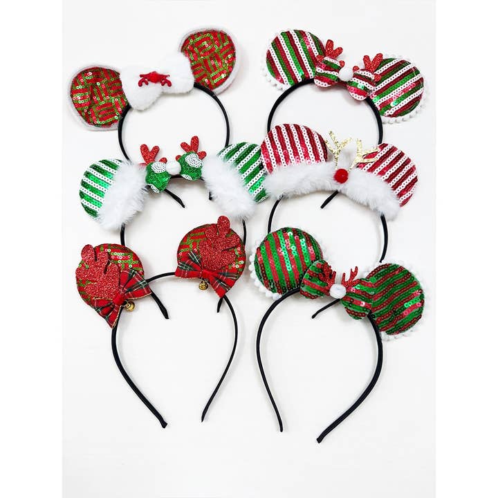 Christmas Theme Decorated Headband for wholesale by Love and Repeat