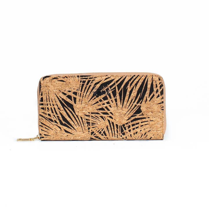 KORK & Inspired by KORK - Wholesale Wallet - Women's - Cork Large Zipper Wallet - Palm