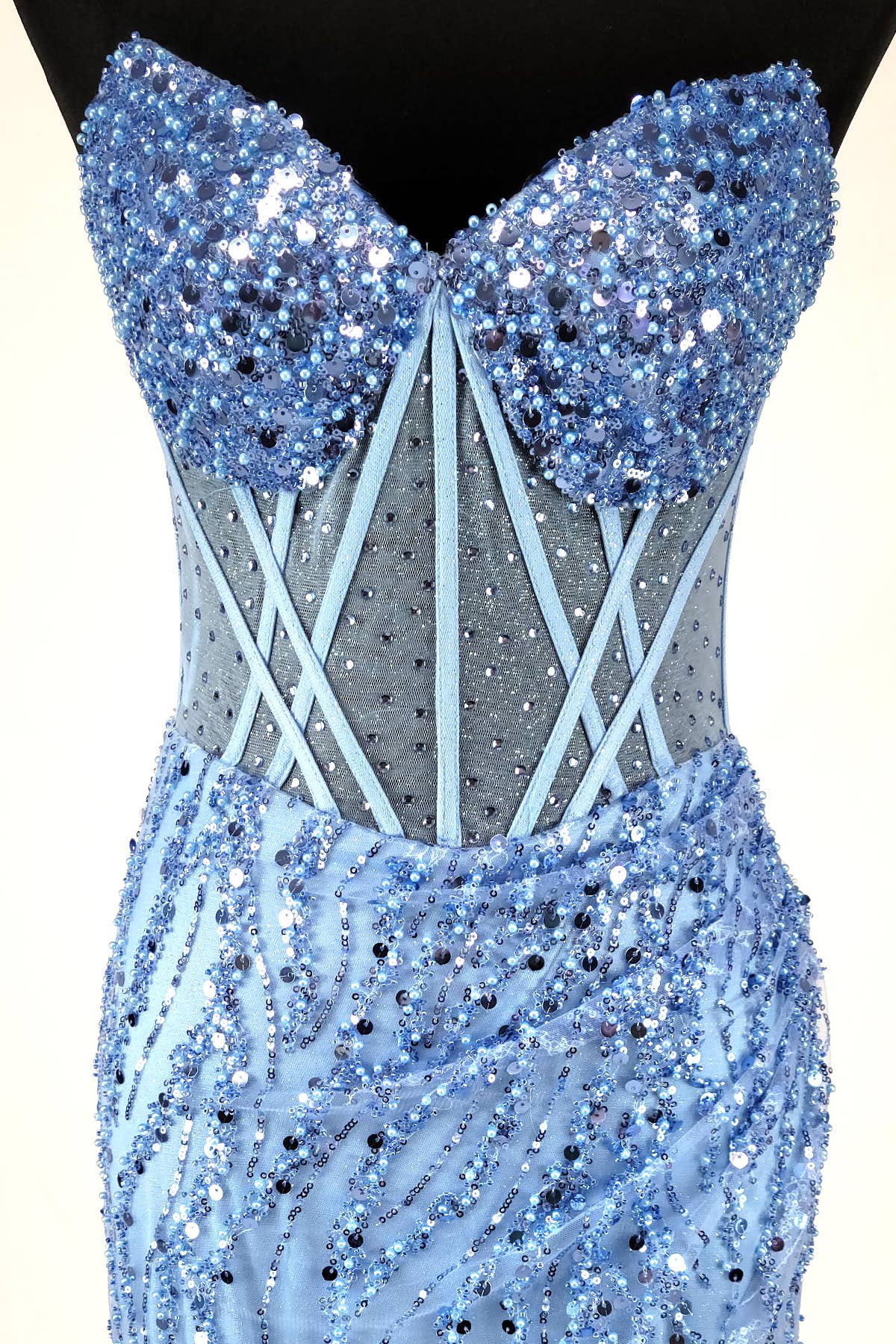 Chicas – wholesale Klänning - Dam – Älskling lång klänning med pärlor och paljetter C36620