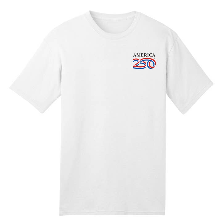 Modern 100% Cotton Tee 5.4oz, White for wholesale by America250