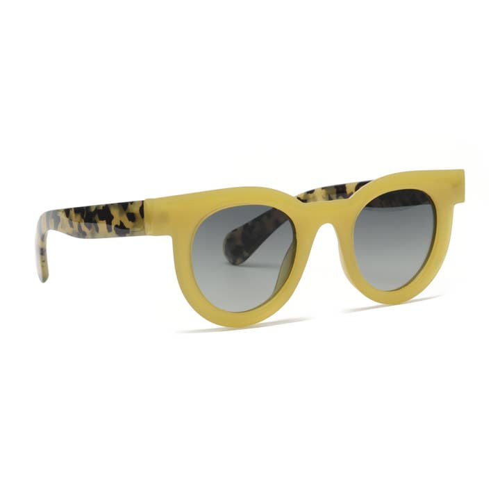 Ryan Simkhai Eyeshop - Wholesale Sunglasses - Women's - MILO | Polarized Sunglasses | Yellow / Yellow Tortoise