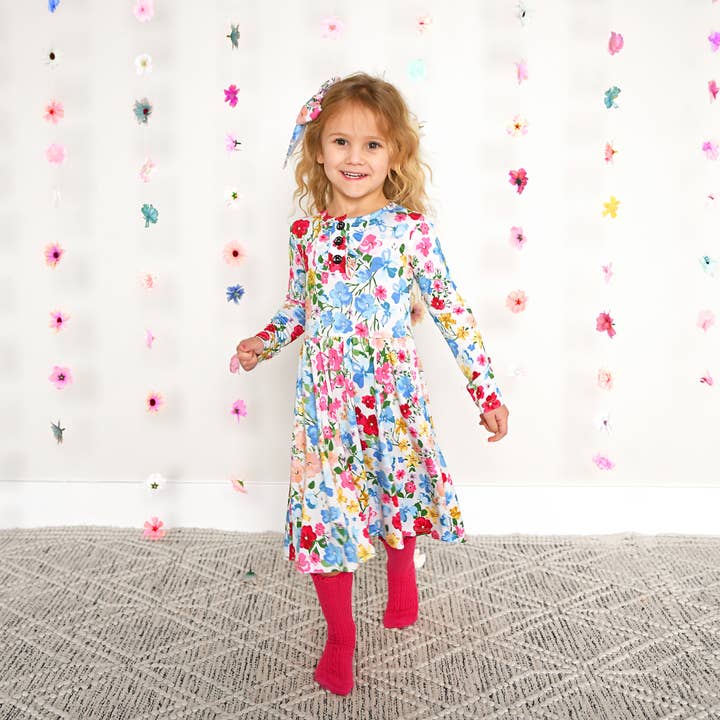 Gigi and Max – wholesale Klänning – Barn – Kaylee TUTU KLÄNNING Bambu Blommigt Barnkläder Set7