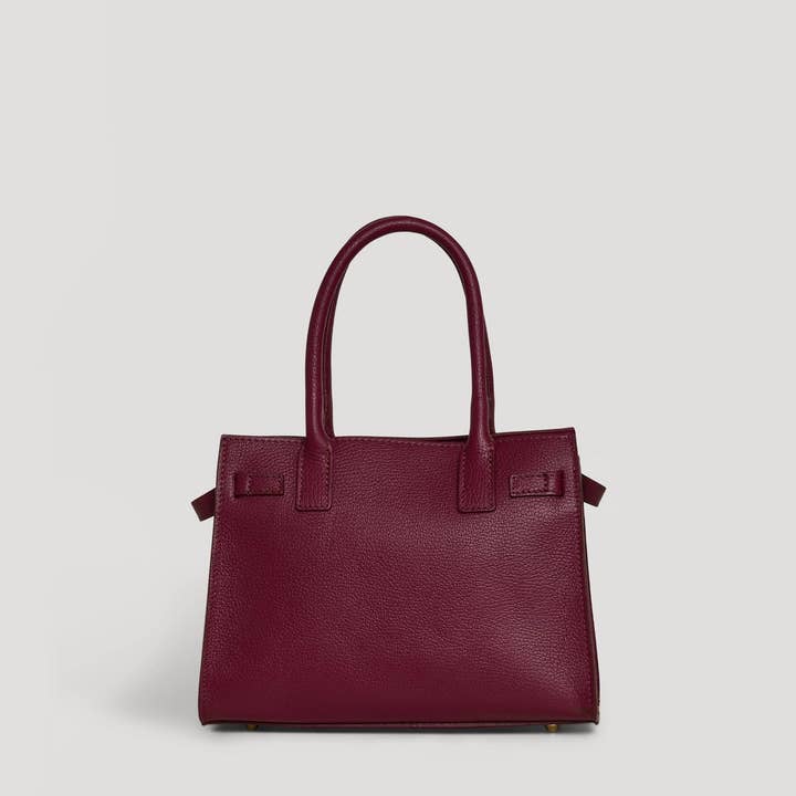 Prestige Milano - Wholesale Tote Bag - Women's - Borsa Grace in pelle Togo bordeaux3