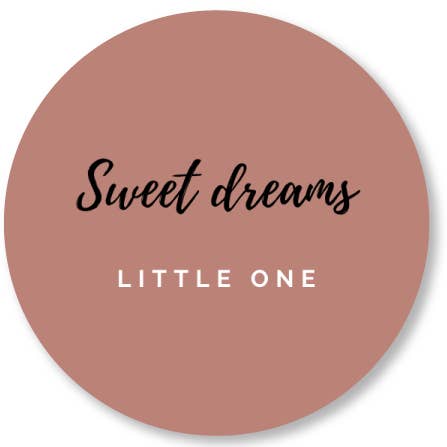 Wall Circle Sweet Dreams Old Pink for wholesale by Kleine Binky