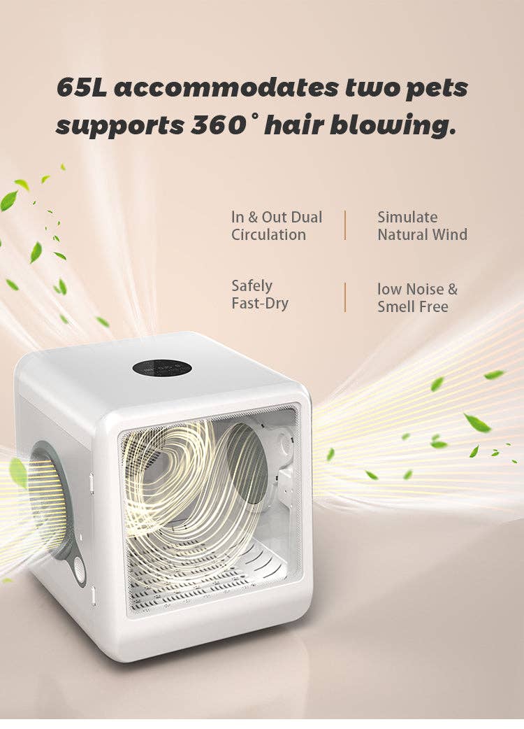 39F Inc. - Wholesale Pet Grooming Aid - Dog - Cream White Pet Dryer Room for Small Dogs and Cats6