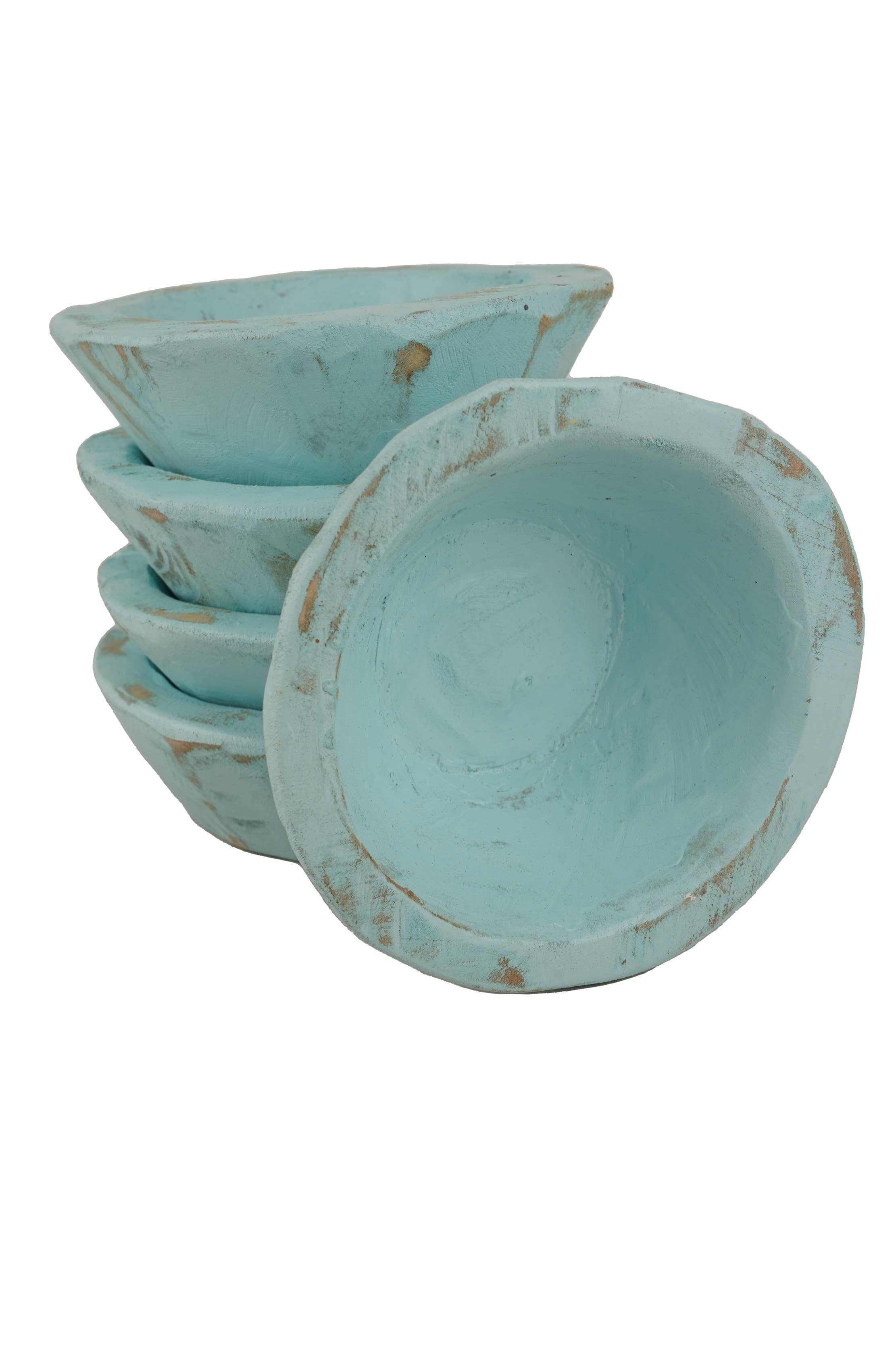 My Amigos Imports - Wholesale Candle holder - Super Mini Stubby Round Dough Bowl-6 in-Stubby Round12