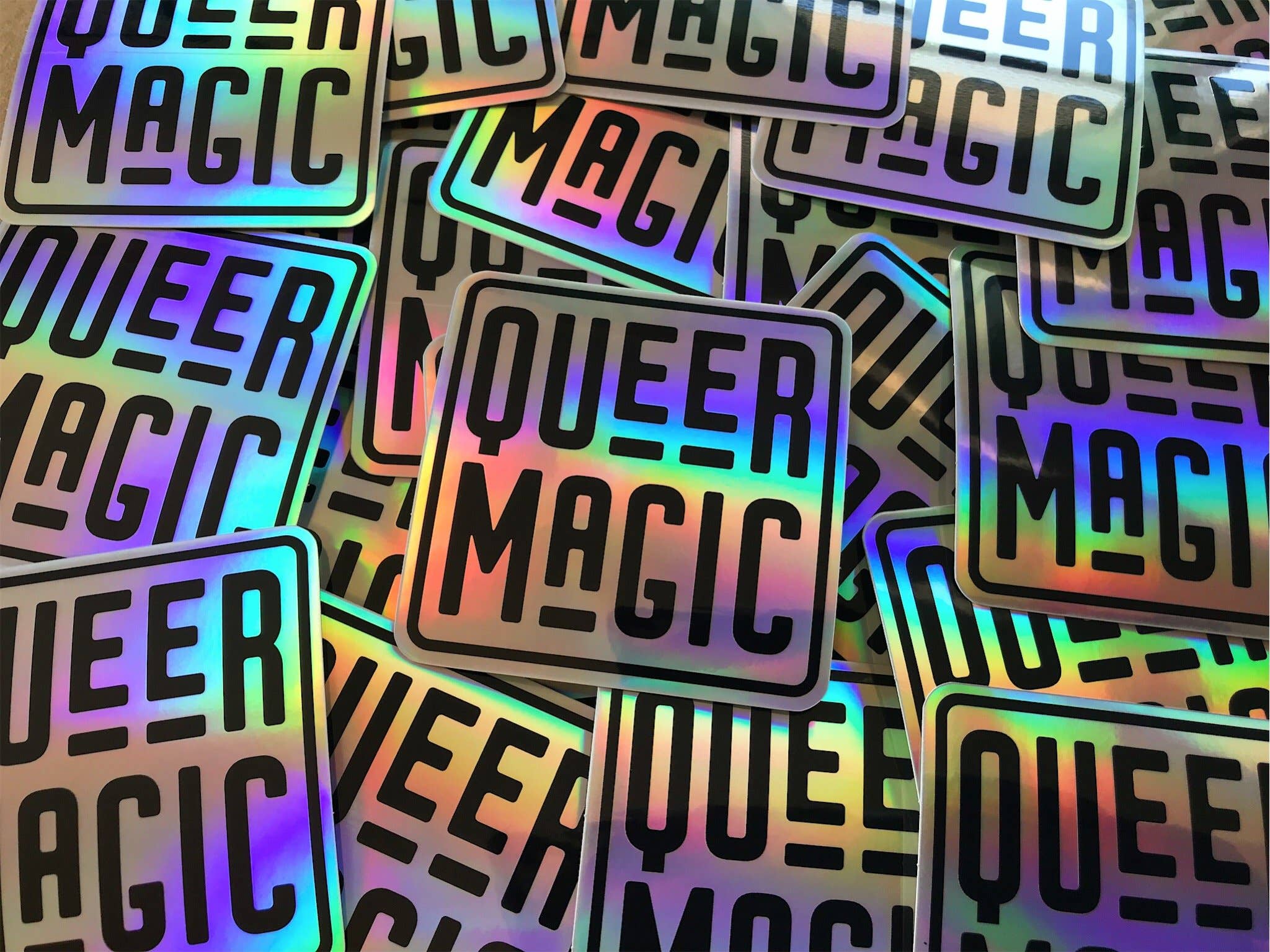 TheThirdArrow – Adesivo por atacado – Adesivo mágico queer holográfico2