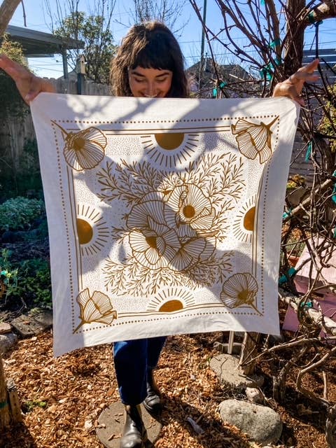 Pen+Pine - Wholesale Bandana - Women's - Poppy Sunrise Bandana10