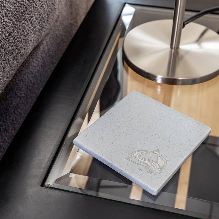 Rico Industries - Wholesale Coasters - NHL Colorado Avalanche Baby Blue Laser Engr.3