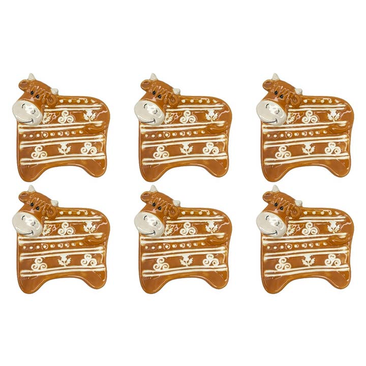 Dublin Gift Company - Wholesale Tea Strainer/Infuser - Ceramic Highland Cow Woolly Ware Teabag Holders4