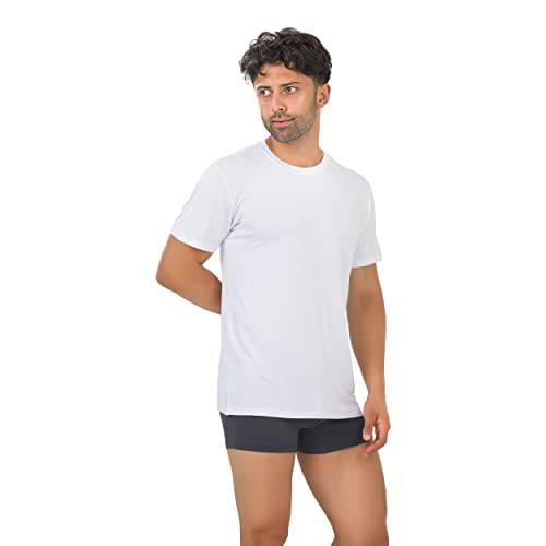 Bambooven - Vente T-shirt – homme - Lot de 3 sous-t-shirts pour hommes à col rond en bambou17