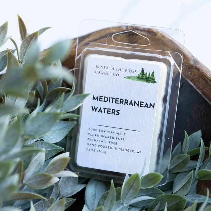Beneath The Pines Candle Co. - Wholesale Wax Melt - Mediterranean Waters - Wax Melt