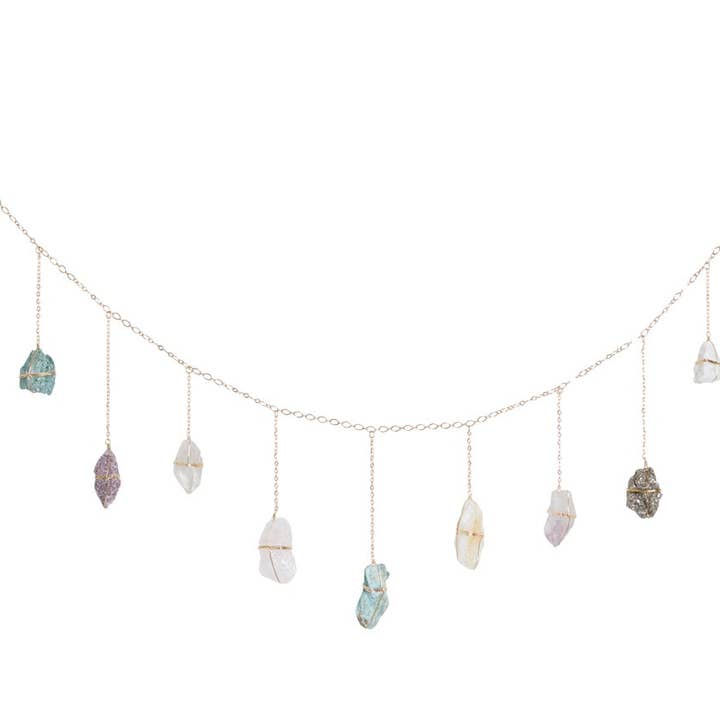 Ariana Ost - Wholesale Bunting/Garland - Rainbow Healing Crystal Garland