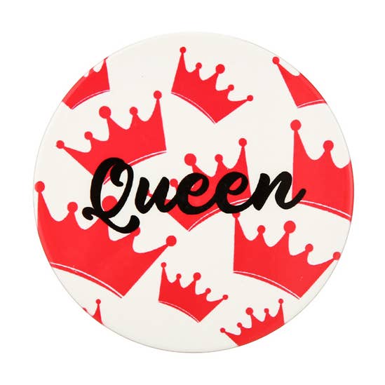 Dessous de verre imprimés à thème QUEEN pour la vente par Nima Accessories Inc