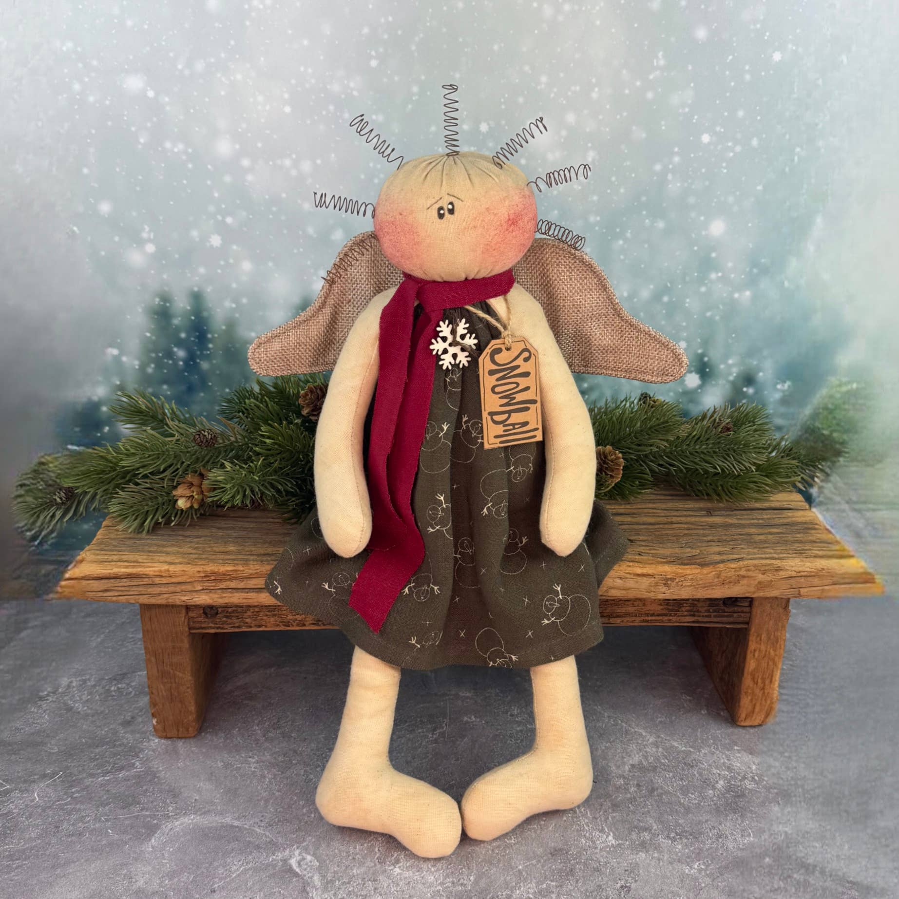 Honey and Me – wholesale Decorative tabletop object – Snowball the Christmas Angel0