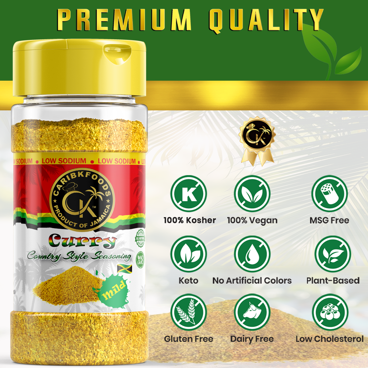 Caribbean Kitchen Foods - Wholesale Dried Spice Mix - Caribbean Kitchen Kosher Mild Curry10