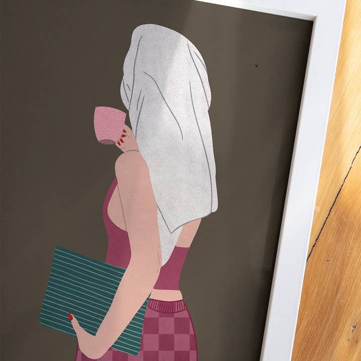 Pink Giraffe Print Co - Wholesale Art Print - Protecting My Peace Print1