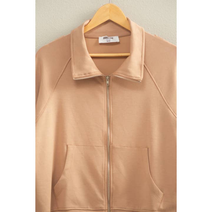HYFVE - Wholesale Jacket - Women's - Double Knit High Neck Long Sleeve Zippered Jacket19