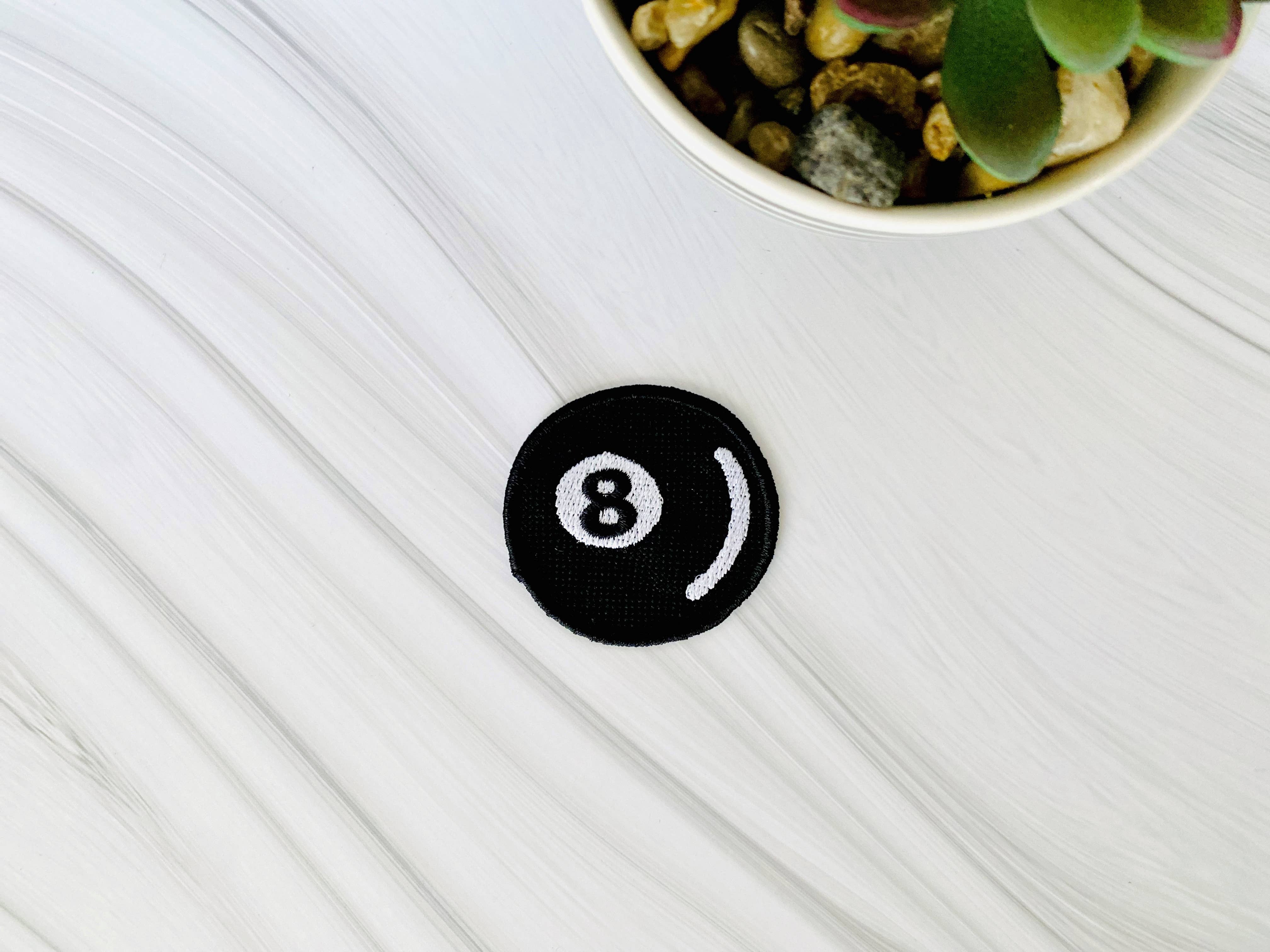 R & R Stitched - Wholesale Patch - 8 Ball Patch for Trucker Hats | Embroidered Iron-On0