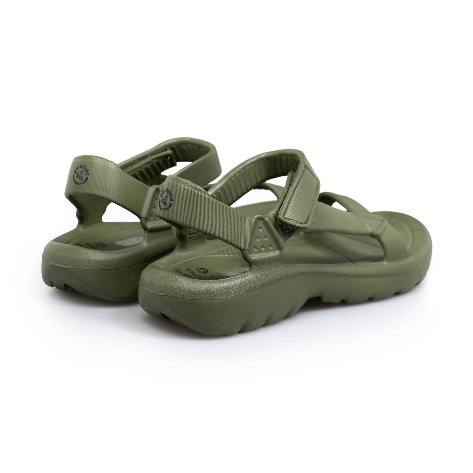 Avispas - Wholesale Sandals - Women's - Maui Olive. Flat sandal. Self-adhesive Velcro closure2