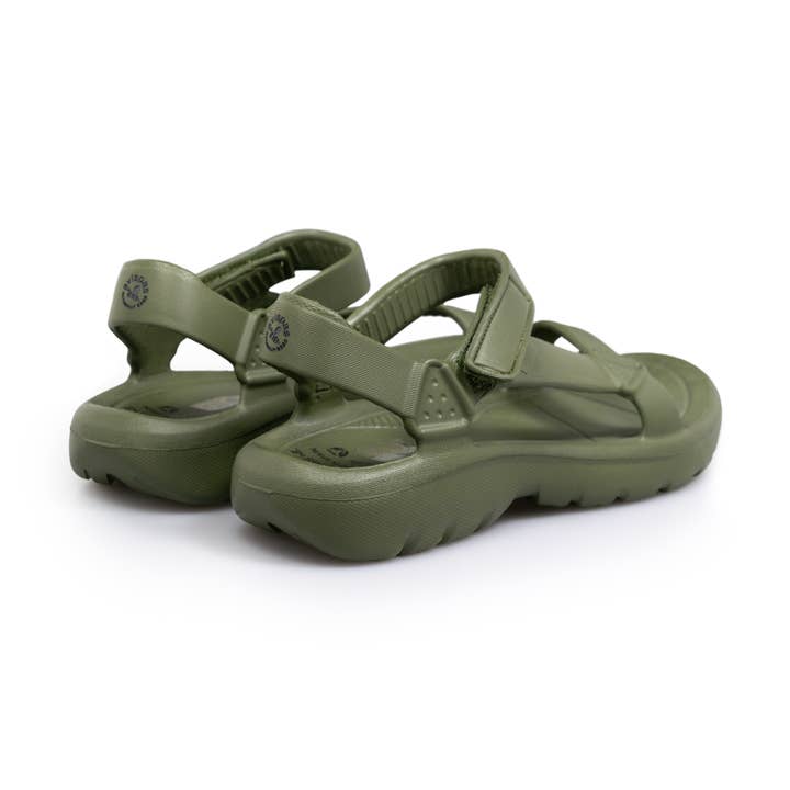 Avispas - Wholesale Sandals - Women's - Maui Olive. Flat sandal. Self-adhesive Velcro closure2