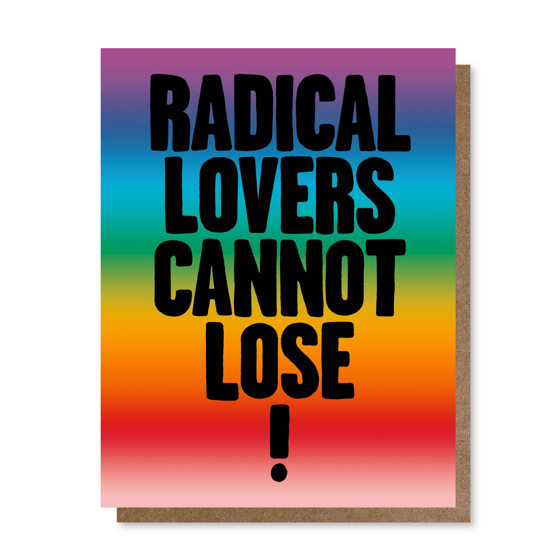 Holler Greetings - Wholesale Love Card - Radical Lovers Cannot Lose | Greeting Card0